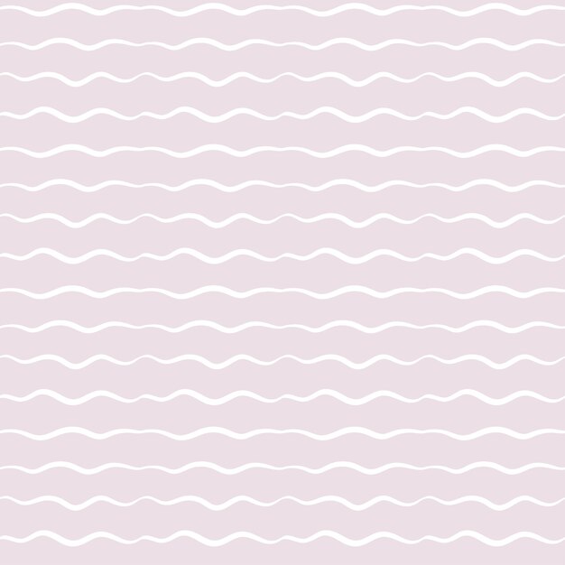 Seamless background with white waves and stripes on pink Pattern for wrapping paper girly backdrop