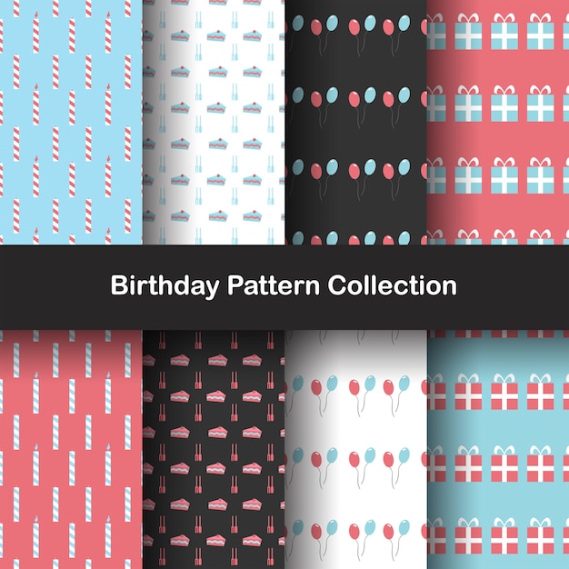 Seamless Birthday Pattern Collections