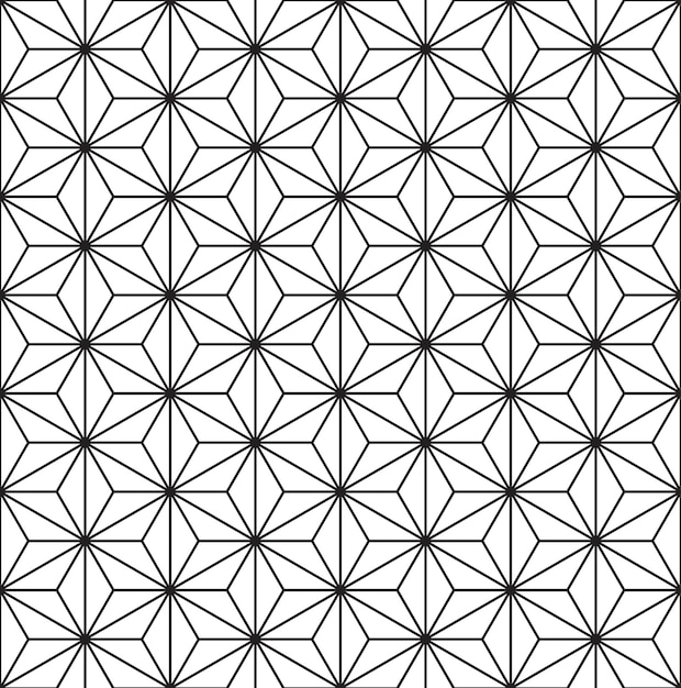 Seamless black white geometric pattern