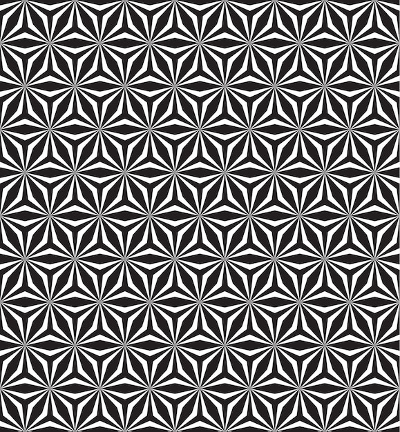 Seamless black white geometric pattern