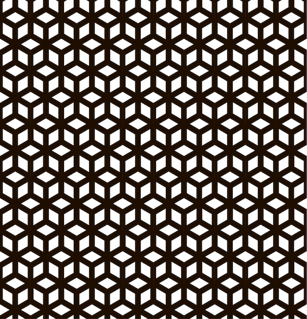 Seamless black white geometric pattern