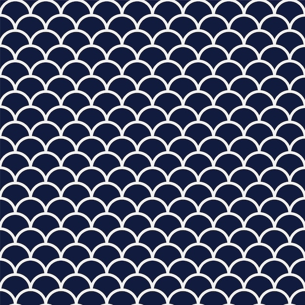 Seamless Blue Pattern curve.