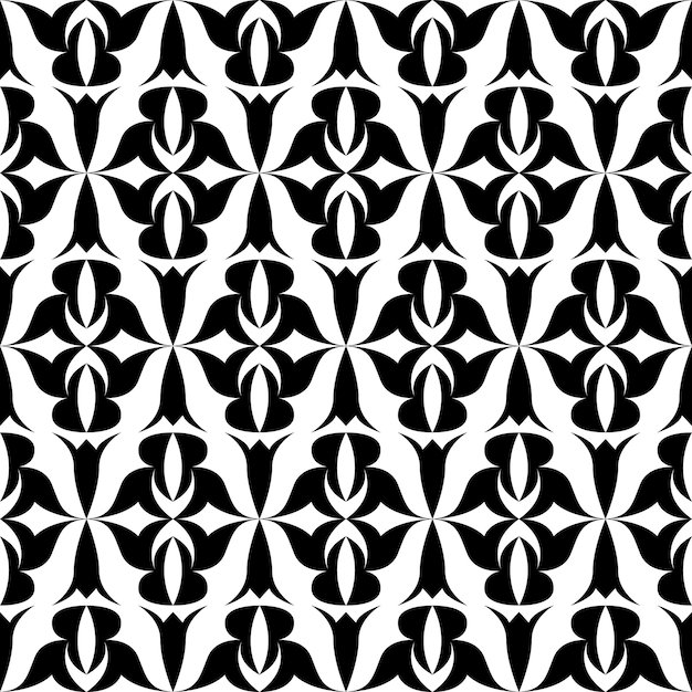 seamless botanical pattern of painted oriental motifs