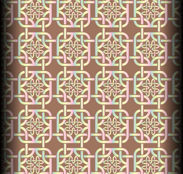 Seamless Celtic pattern print