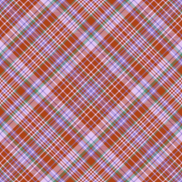 Seamless check texture Pattern fabric plaid Textile background tartan vector