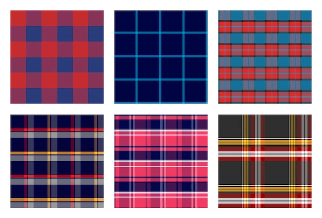 Seamless checkered plaid pattern