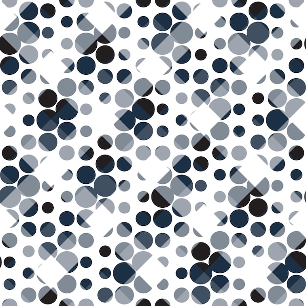 Seamless checkered strips and dots pattern