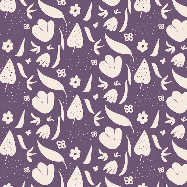 Seamless childish pattern with cute hand drawn flower for fabric print textile wallpaper apparel