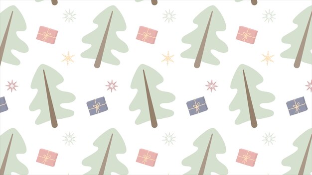 Seamless Christmas or New Year pattern. wrapping