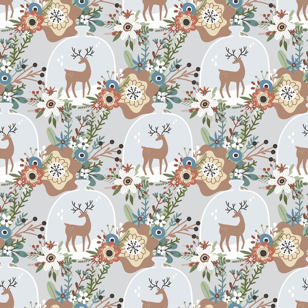 Seamless Christmas pattern. Christmas. Vector pattern.