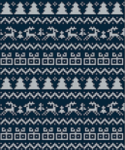 Seamless Christmas pattern in a dot eps 10