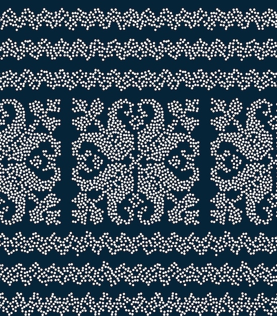 Seamless Christmas pattern in a dot eps 10