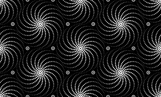 Seamless Circle halftone spiral pattern background. Radial speed lines in circle form. Fireworks