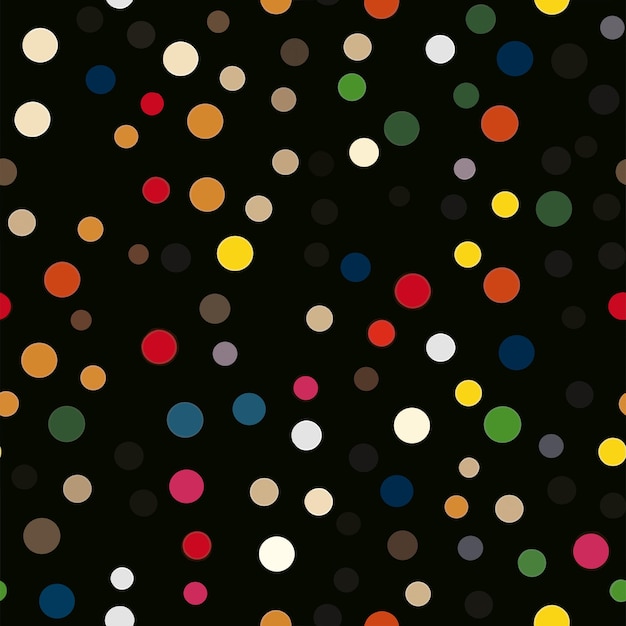 Seamless Colorful Abstract Dots Pattern