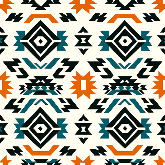 Seamless Colorful Ethnic Pattern