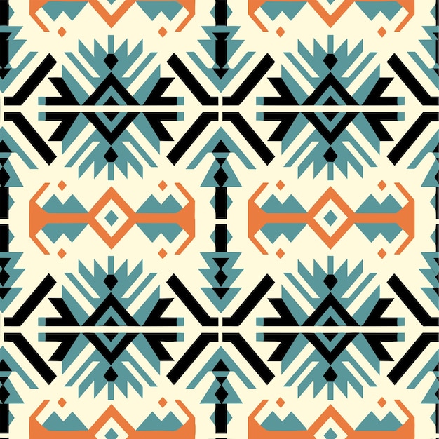 Seamless Colorful Ethnic Pattern