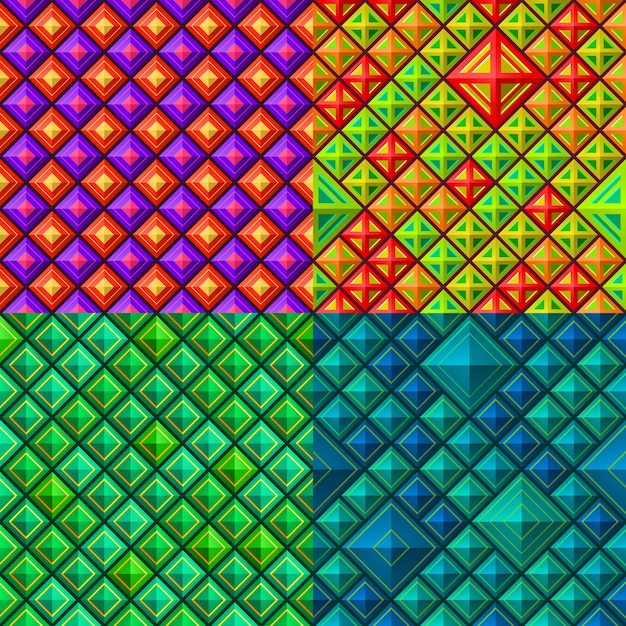 seamless colorful geometric pattern