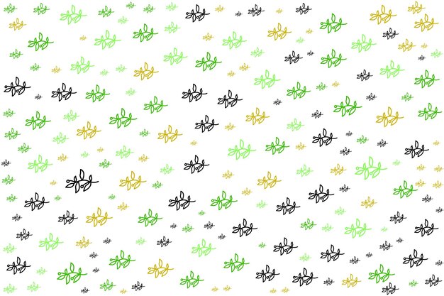 Seamless colorful pattern Vector floral background with flowers and beesAbstract flower pattern