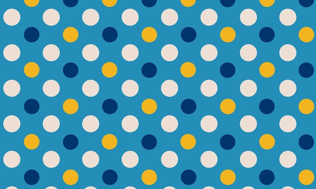 Seamless colorful polka dots background