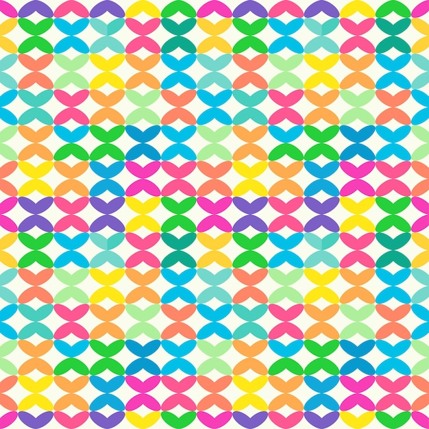 Seamless cross shapes pattern Vector illustration Abstract colorful simple geometric background