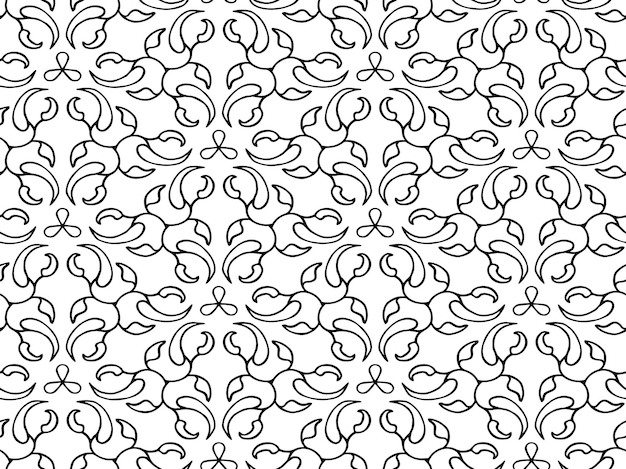 Seamless doodle floral pattern