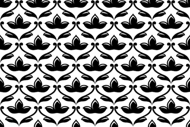 Seamless ethnic floral pattern