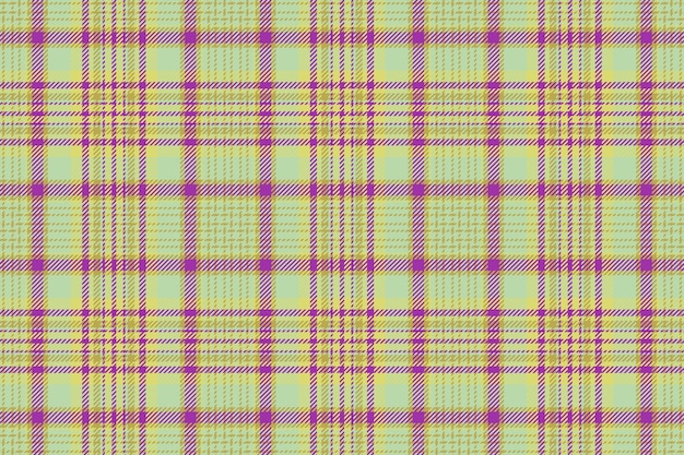 Seamless fabric tartan Textile vector texture Check pattern background plaid