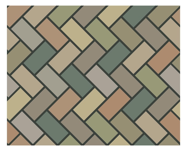 Vector seamless floor pattern color wooden herringbone tiles