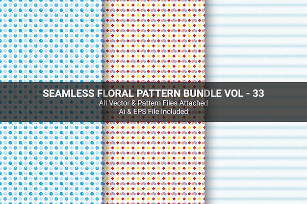 Seamless Floral Pattern Bundle Vol 33