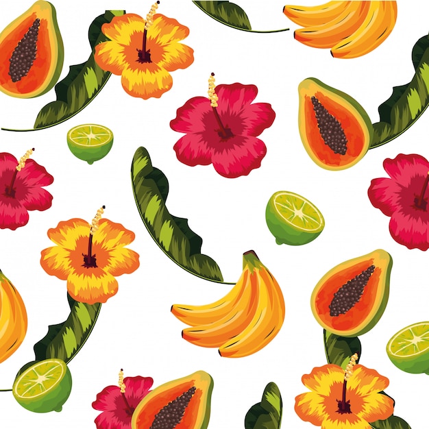 Seamless floral pattern cartoon