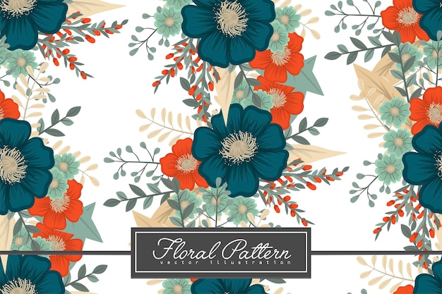 Seamless Floral Pattern in vector Background