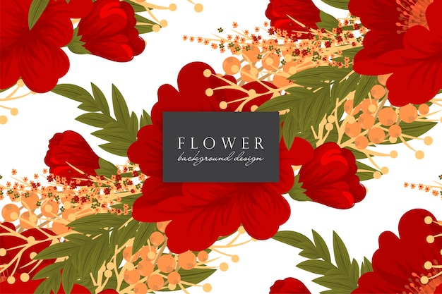 Seamless Floral Pattern in vector Background