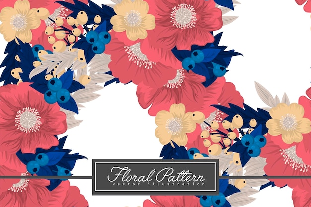 Seamless Floral Pattern in vector Background