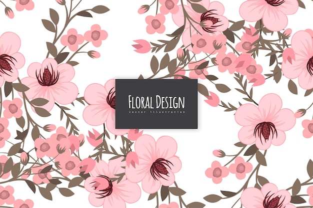 Seamless Floral Pattern in vector Background