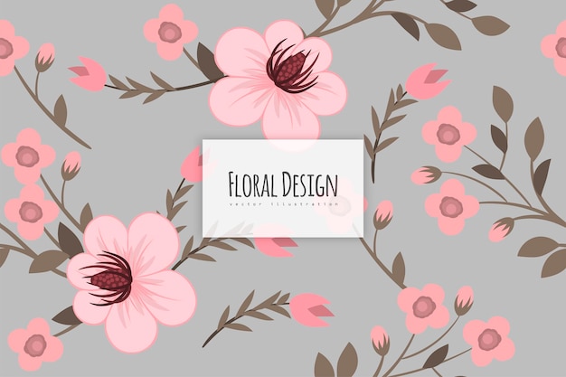 Seamless Floral Pattern in vector Background