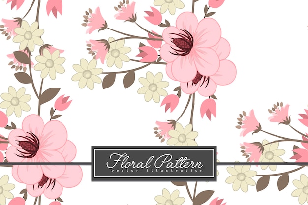 Seamless Floral Pattern in vector Background