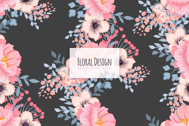 Seamless Floral Pattern in vector Background