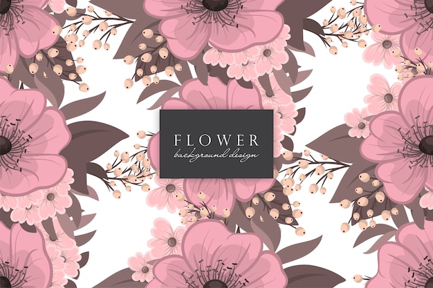 Seamless Floral Pattern in vector Background