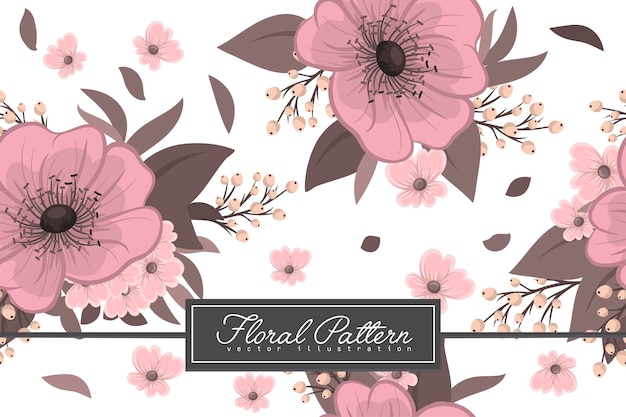 Seamless Floral Pattern in vector Background