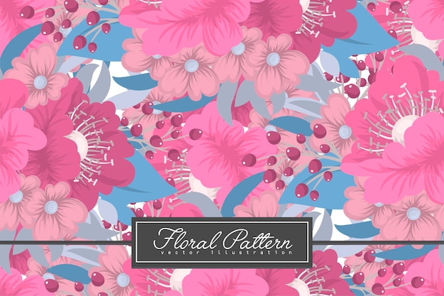 Seamless Floral Pattern in vector Background