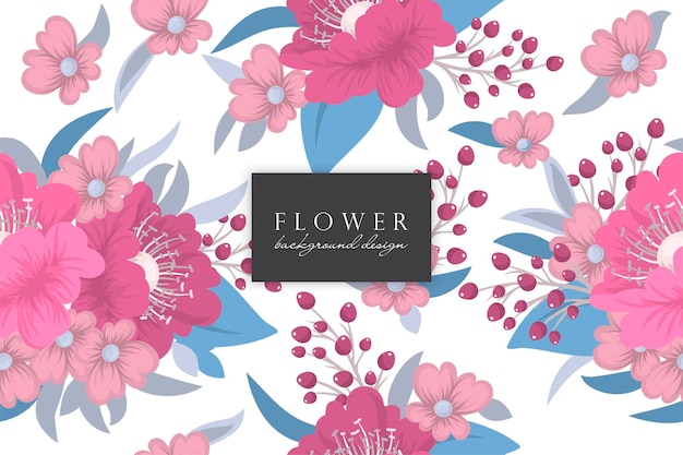 Seamless Floral Pattern in vector Background