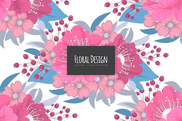 Seamless Floral Pattern in vector Background