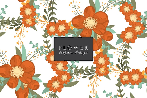 Seamless Floral Pattern in vector Background