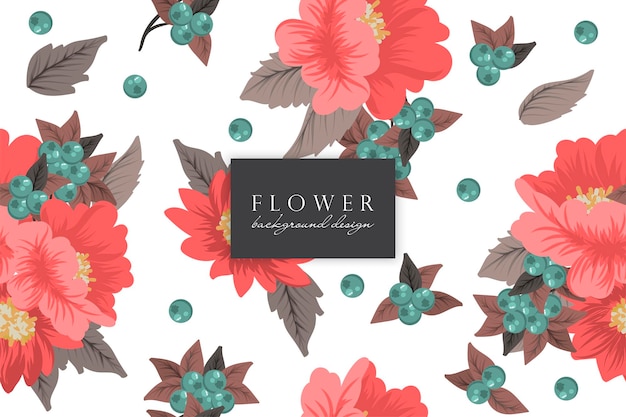 Seamless Floral Pattern in vector Background