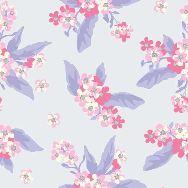 Seamless floral pattern in vector, design pattern print.