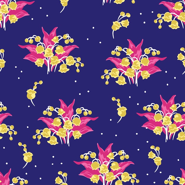 Seamless floral pattern in vector, design pattern print.