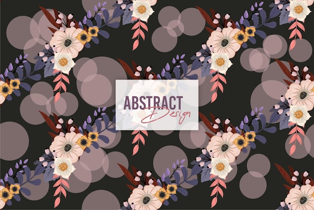 Seamless Floral Pattern in vector. Wallpaper template