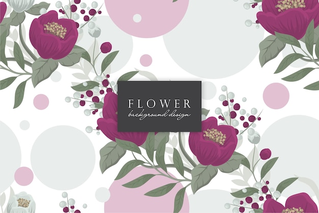 Seamless Floral Pattern in vector. Wallpaper template