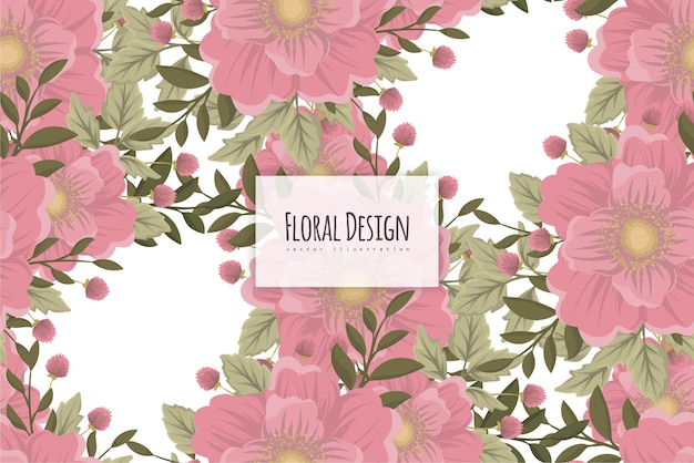 Seamless Floral Pattern in vector. Wallpaper template