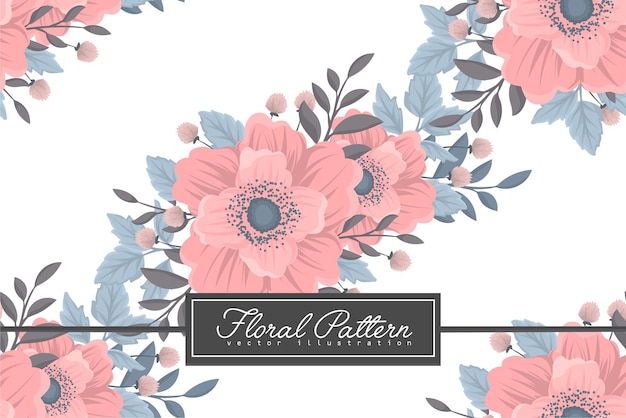 Seamless Floral Pattern in vector. Wallpaper template